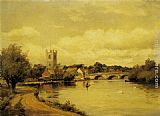 Alfred Fontville De Breanski Henley on Thames painting